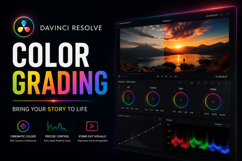DaVinci Resolve Color Grading course in chandigarh