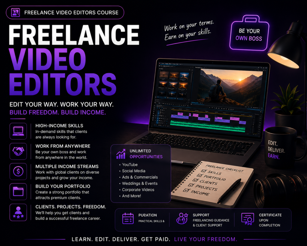 Freelance Video Editors course in chandigarh