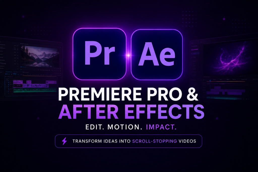 Premiere Pro & After Effects course in chandigarh institute at 34A