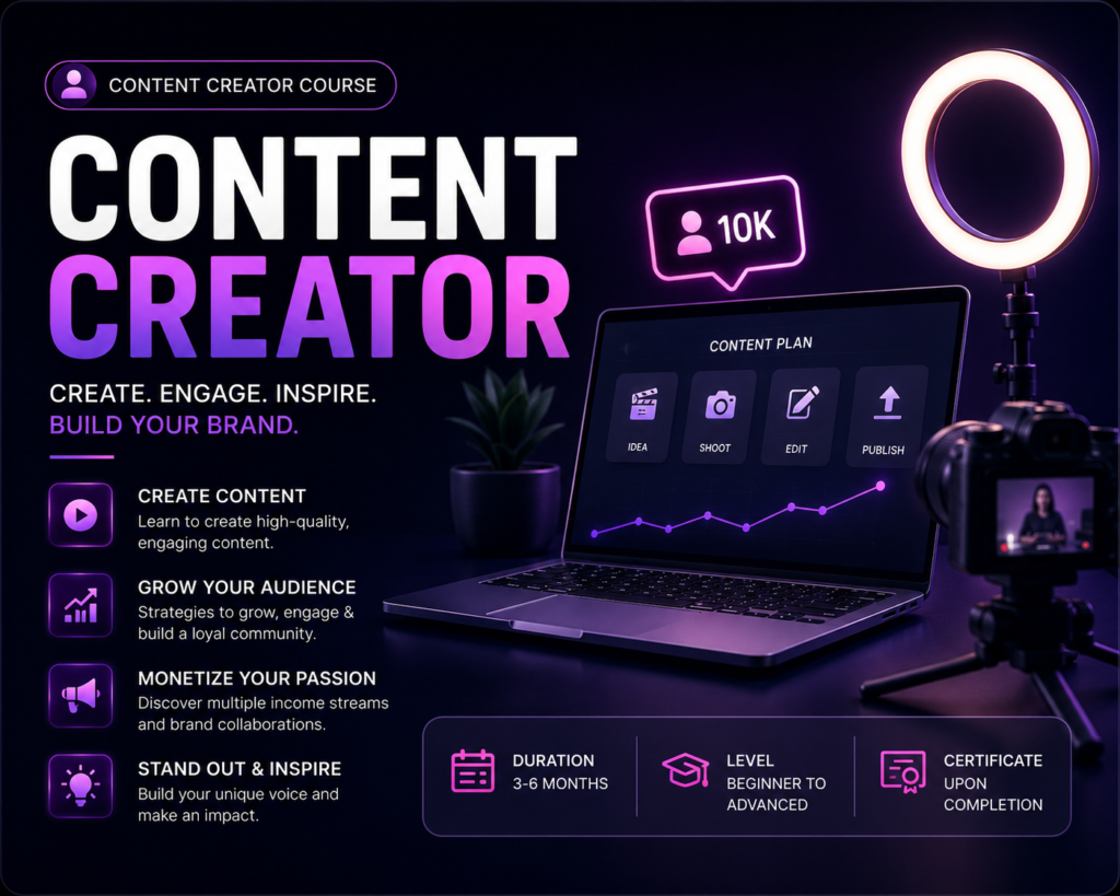 content creator course in chandigarh